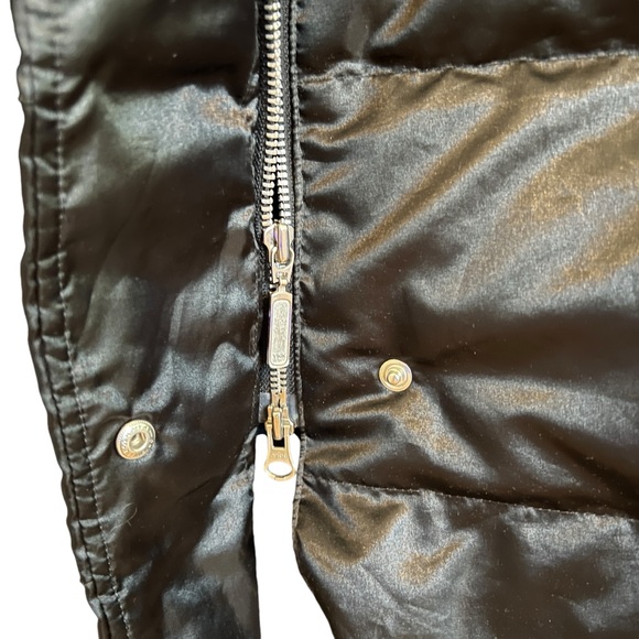 Lands' End Women's Size S Black Goose Down Jacket Coat Puffer Long Winter. - Picture 5 of 9